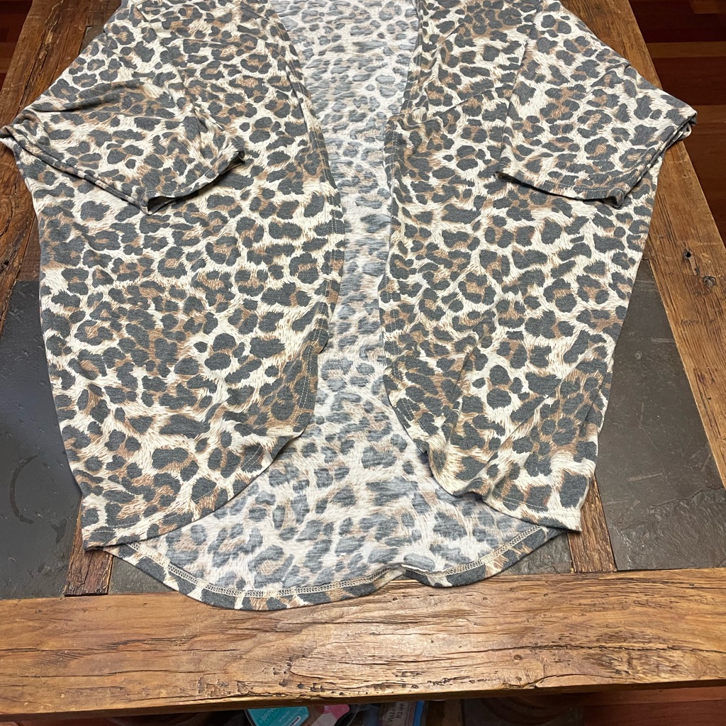 Leopard Print Open Cardigan Kimono
